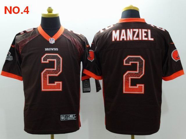 Men's Cleveland Browns 2 Johnny Manziel Jesey NO.4;